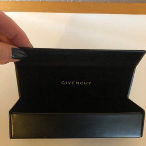 Givenchy Authentic Black Hardshell Folding Case with Wrapped Cleansing Cloth